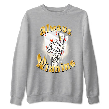 12s Phantom shirts to match jordans Always Winning sneaker match tees Air Jordan 12 WMNS Phantom match shoes to clothes SNRT Sneaker Tees unisex cotton Heather Grey 2 shirts