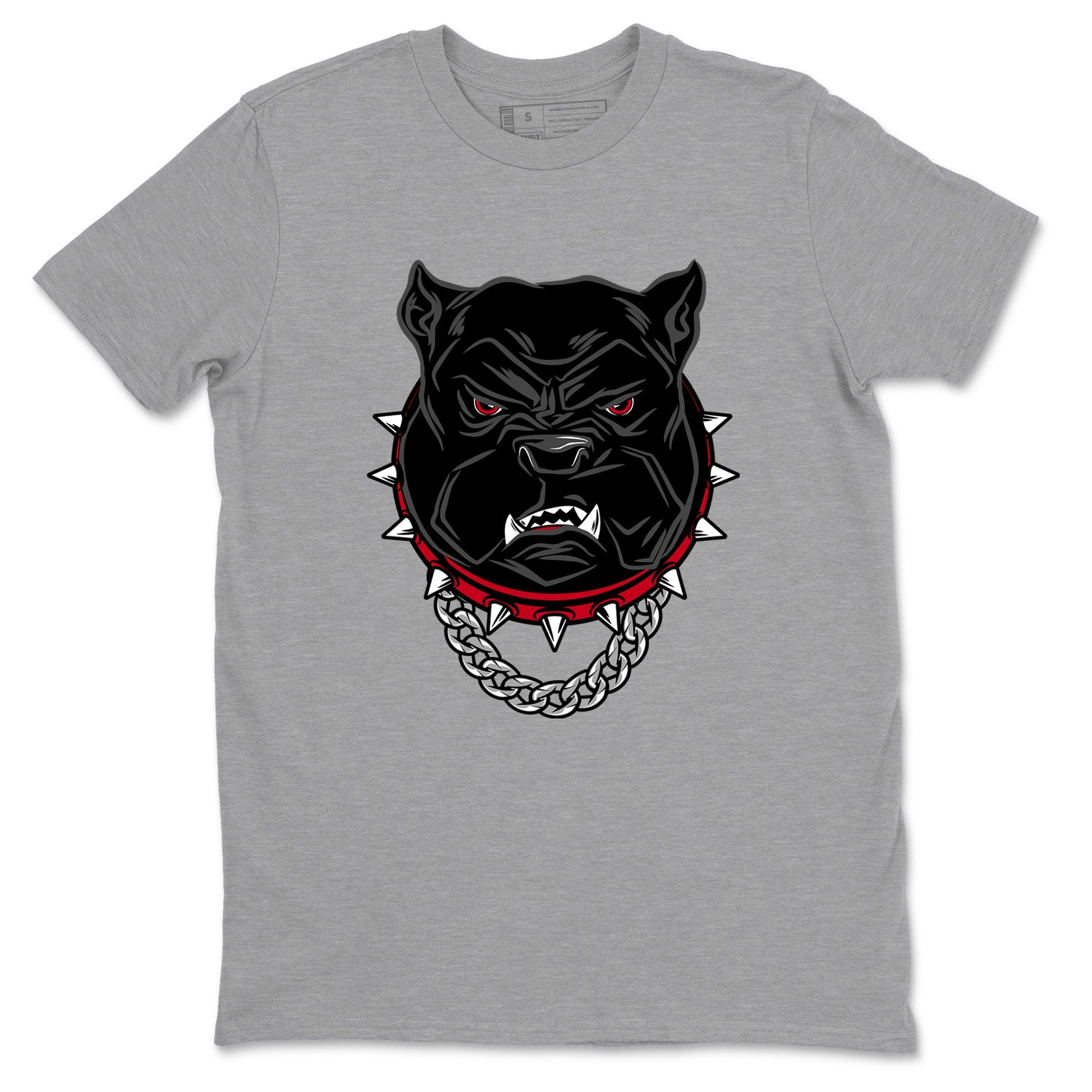Jordan 1 High '85 "Bred" Graphic shirts Angry Bulldog shirts Air Jordan 1 '85 Bred best t-shirts to wear with jordans SNRT Sneaker Tees unisex cotton Heather Grey 2 shirts