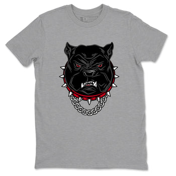 Jordan 1 High '85 "Bred" Graphic shirts Angry Bulldog shirts Air Jordan 1 '85 Bred best t-shirts to wear with jordans SNRT Sneaker Tees unisex cotton Heather Grey 2 shirts