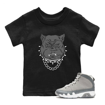 9s Cool Grey shirts to match jordans Angry Bulldog best t shirts to wear with jordans AJ 9 Retro Cool Grey match shoes to clothes SNRT Sneaker Tees Youth Baby Black 1 tee