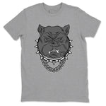 9s Cool Grey shirts to match jordans Angry Bulldog best t shirts to wear with jordans AJ 9 Retro Cool Grey match shoes to clothes SNRT Sneaker Tees unisex cotton Heather Grey 2 shirts