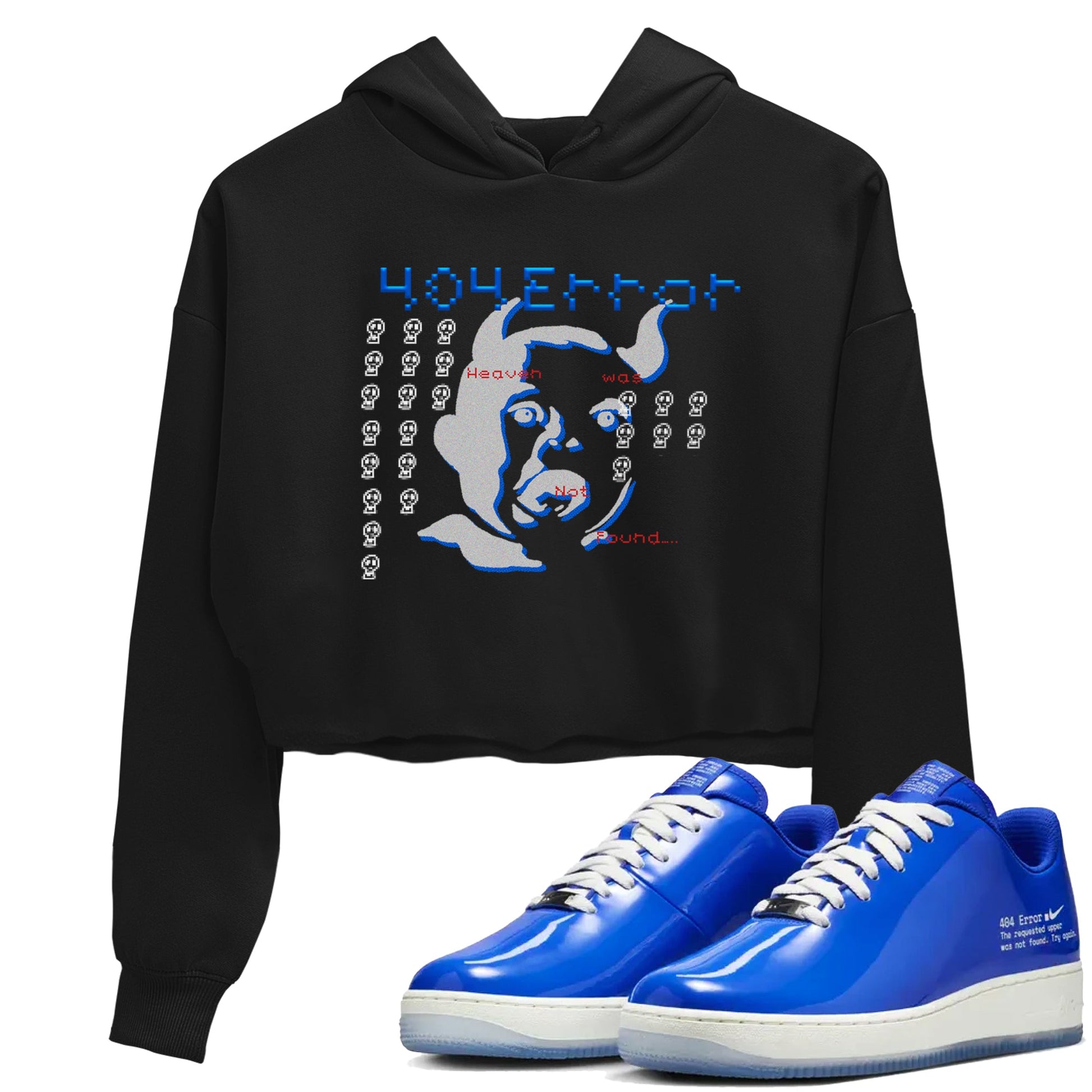 Air Force 1 404 Error shirt to match jordans Are You Blessed sneaker tees Air Force 1 404 Error SNRT Sneaker Release Tees Black 1 crop length shirt