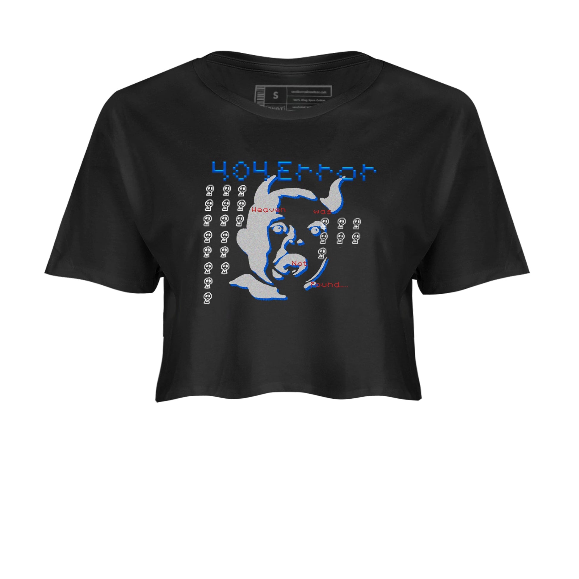 Air Force 1 404 Error shirt to match jordans Are You Blessed sneaker tees Air Force 1 404 Error SNRT Sneaker Release Tees Black 2 crop length shirt