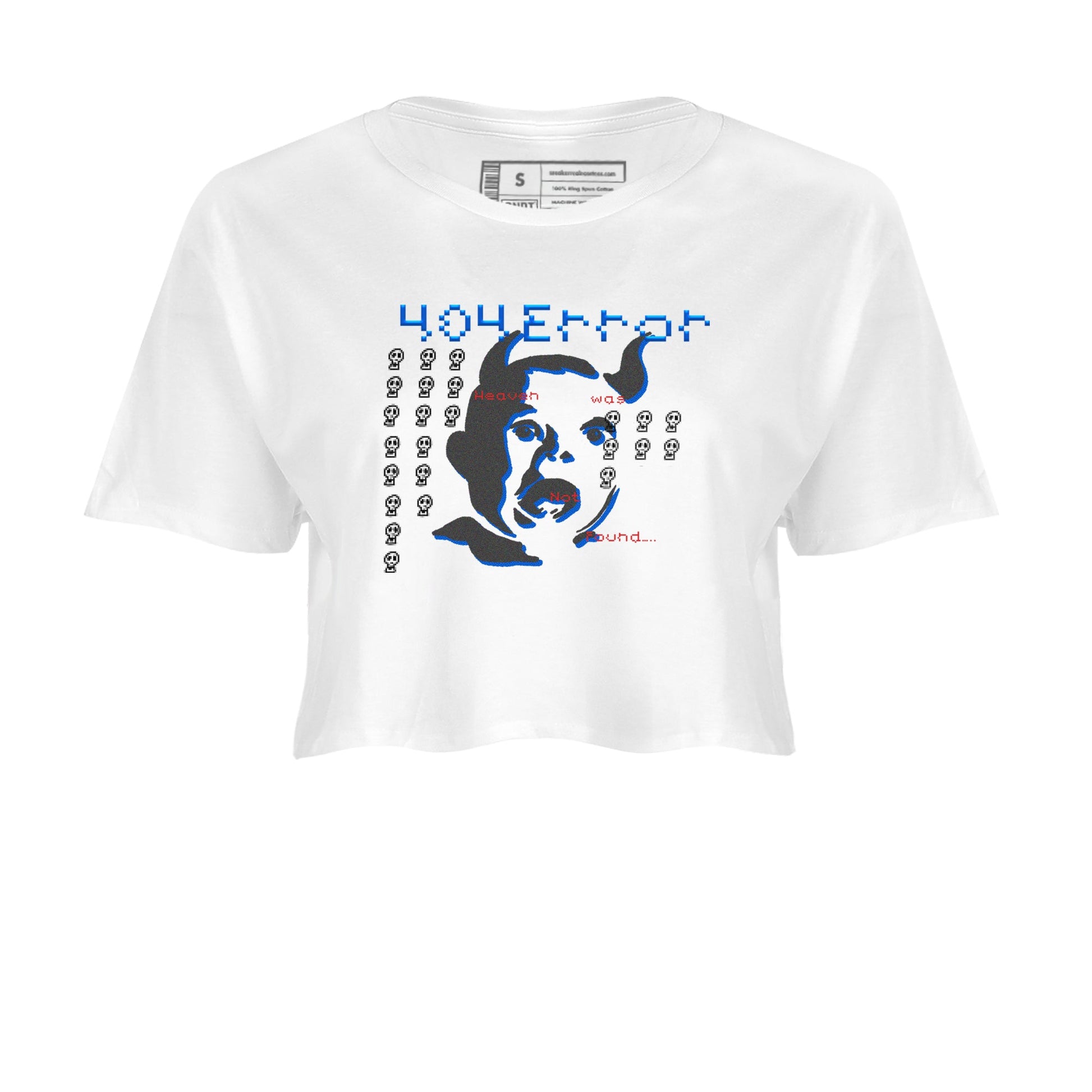 Air Force 1 404 Error shirt to match jordans Are You Blessed sneaker tees Air Force 1 404 Error SNRT Sneaker Release Tees White 2 crop length shirt