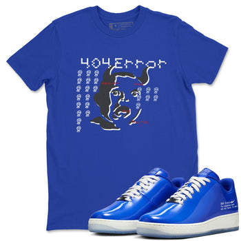 Air Force 1 404 Error shirt to match jordans Are You Blessed sneaker tees Air Force 1 404 Error SNRT Sneaker Release Tees unisex cotton Royal Blue 1 crew neck shirt