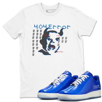 Air Force 1 404 Error shirt to match jordans Are You Blessed sneaker tees Air Force 1 404 Error SNRT Sneaker Release Tees unisex cotton White 1 crew neck shirt