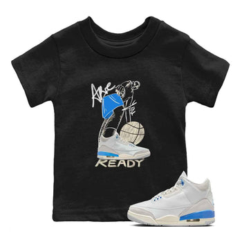 3s Lucky Shorts shirts to match jordans Are You Ready best t shirts to wear with jordans Air Jordan 3 Lucky Shorts match shoes to clothes SNRT Sneaker Tees Youth Baby Black 1 tee