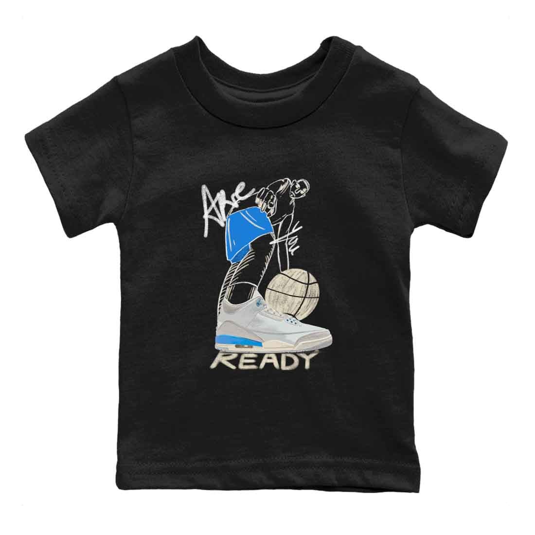 3s Lucky Shorts shirts to match jordans Are You Ready best t shirts to wear with jordans Air Jordan 3 Lucky Shorts match shoes to clothes SNRT Sneaker Tees Youth Baby Black 2 tee