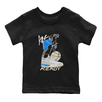 3s Lucky Shorts shirts to match jordans Are You Ready best t shirts to wear with jordans Air Jordan 3 Lucky Shorts match shoes to clothes SNRT Sneaker Tees Youth Baby Black 2 tee
