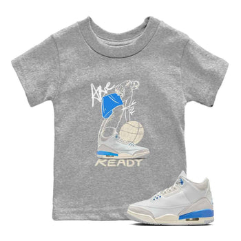 3s Lucky Shorts shirts to match jordans Are You Ready best t shirts to wear with jordans Air Jordan 3 Lucky Shorts match shoes to clothes SNRT Sneaker Tees Youth Baby Heather Grey 1 tee
