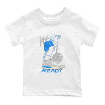 3s Lucky Shorts shirts to match jordans Are You Ready best t shirts to wear with jordans Air Jordan 3 Lucky Shorts match shoes to clothes SNRT Sneaker Tees Youth Baby White 2 tee