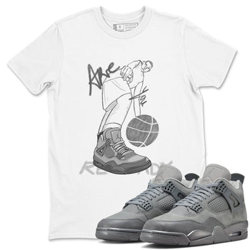 4s Wet Cement shirts to match jordans Are You Ready sneaker match tees Air Jordan 4 SE Wet Cement SNRT Sneaker Release Tees unisex cotton White 1 crew neck shirts