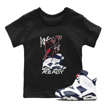 6s Olympic shirts to match jordans Are You Ready sneaker match tees Air Jordan 6 Olympic SNRT Sneaker Tees streetwear brand Baby and Youth Black 1 cotton tee