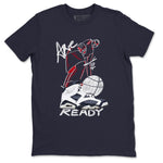6s Olympic shirts to match jordans Are You Ready sneaker match tees Air Jordan 6 Olympic SNRT Sneaker Tees streetwear brand Navy 2 unisex cotton tee