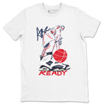 6s Olympic shirts to match jordans Are You Ready sneaker match tees Air Jordan 6 Olympic SNRT Sneaker Tees streetwear brand White 2 unisex cotton tee