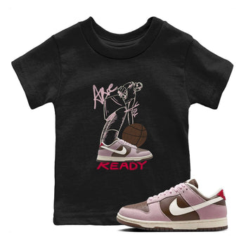 Dunk Cacao Wow And Pink Foam shirts to match jordans Are You Ready sneaker match tees Dunk Cacao Wow And Pink Foam SNRT Sneaker Tees streetwear brand Baby and Youth Black 1 cotton tee