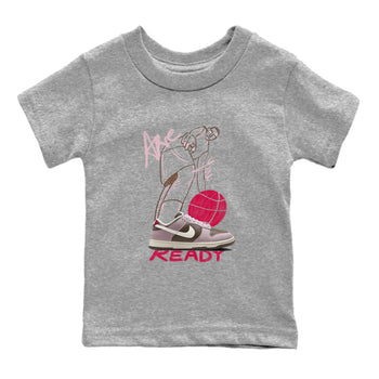 Dunk Cacao Wow And Pink Foam shirts to match jordans Are You Ready sneaker match tees Dunk Cacao Wow And Pink Foam SNRT Sneaker Tees streetwear brand Baby and Youth Heather Grey 2 cotton tee