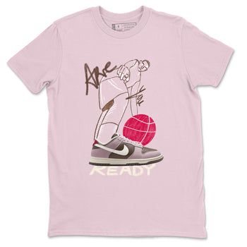 Dunk Cacao Wow And Pink Foam shirts to match jordans Are You Ready sneaker match tees Dunk Cacao Wow And Pink Foam SNRT Sneaker Tees streetwear brand Pink 2 unisex cotton tee
