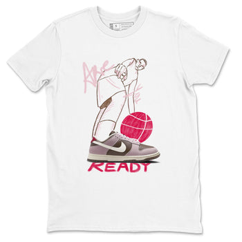Dunk Cacao Wow And Pink Foam shirts to match jordans Are You Ready sneaker match tees Dunk Cacao Wow And Pink Foam SNRT Sneaker Tees streetwear brand White 2 unisex cotton tee