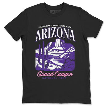 Sneaker match tees – Sneaker Tees To Match Air Jordan 11 Canyon Purple Shoes – Arizona Landscape Tee Black 2