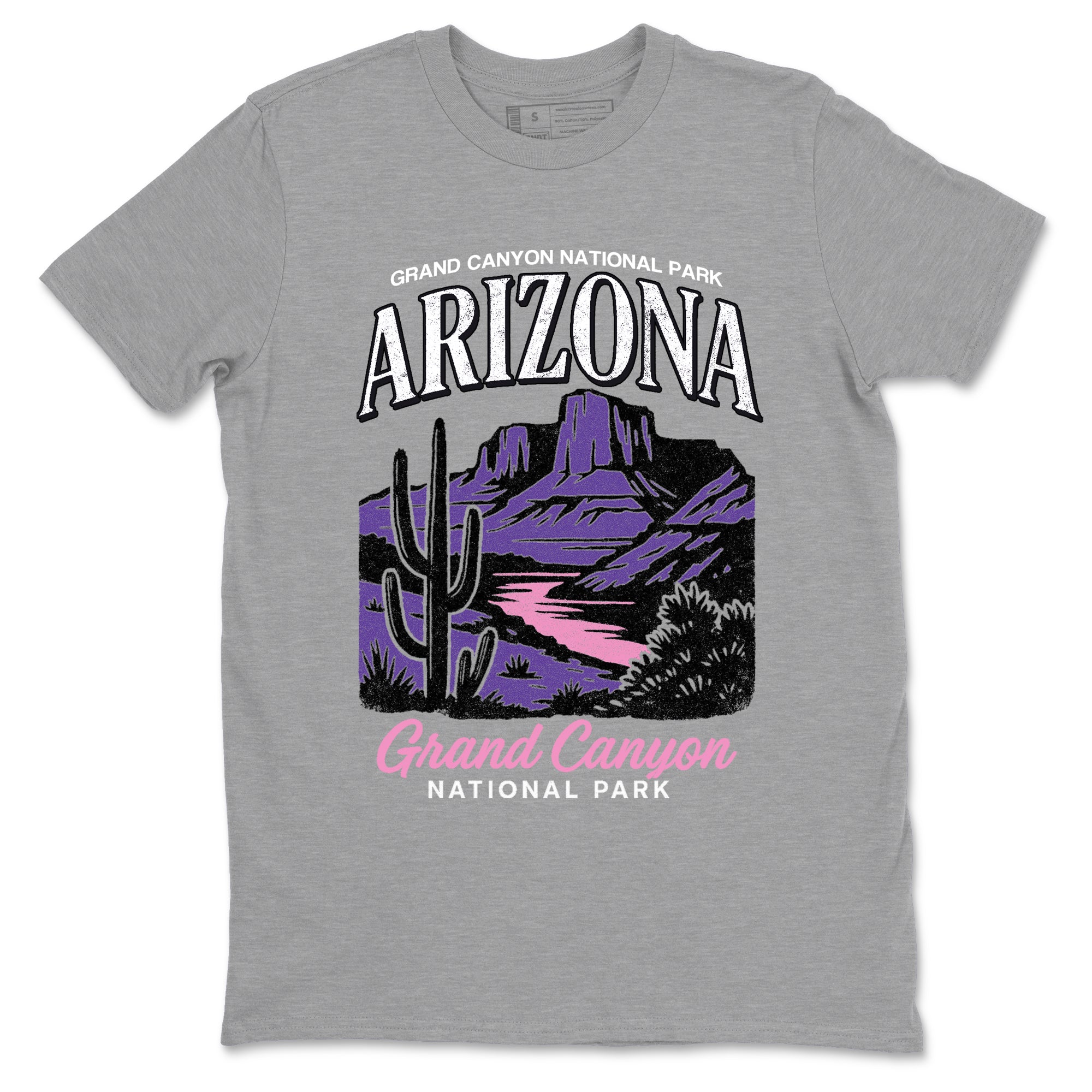 Sneaker match tees – Sneaker Tees To Match Air Jordan 11 Canyon Purple Shoes – Arizona Landscape Tee Heather Grey 2