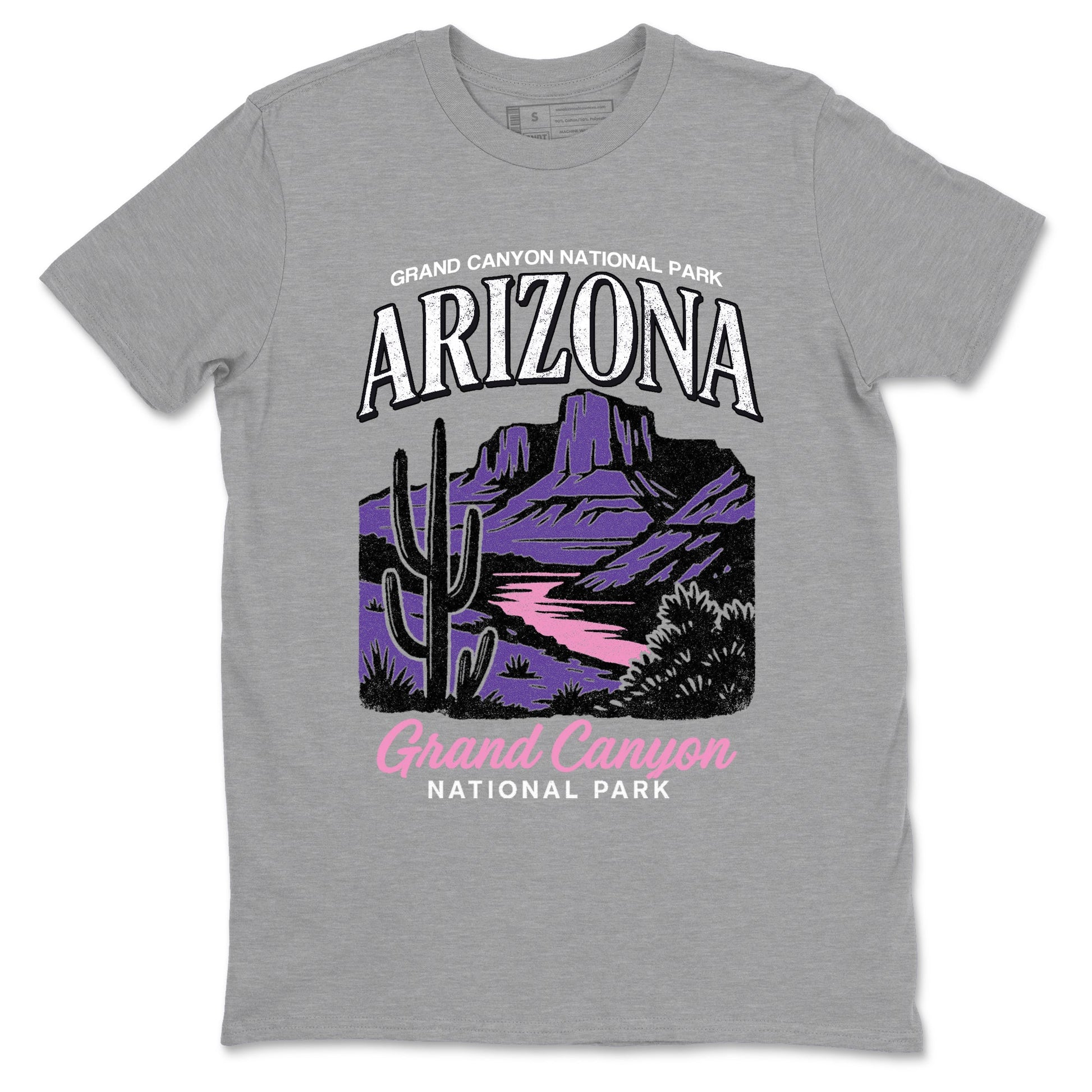 Sneaker match tees – Sneaker Tees To Match Air Jordan 11 Canyon Purple Shoes – Arizona Landscape Tee Heather Grey 2
