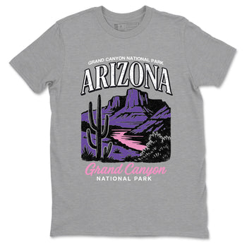 Sneaker match tees – Sneaker Tees To Match Air Jordan 11 Canyon Purple Shoes – Arizona Landscape Tee Heather Grey 2