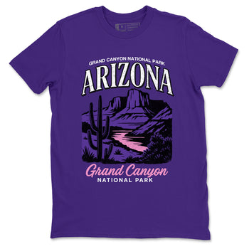 Sneaker match tees – Sneaker Tees To Match Air Jordan 11 Canyon Purple Shoes – Arizona Landscape Tee Purple 2