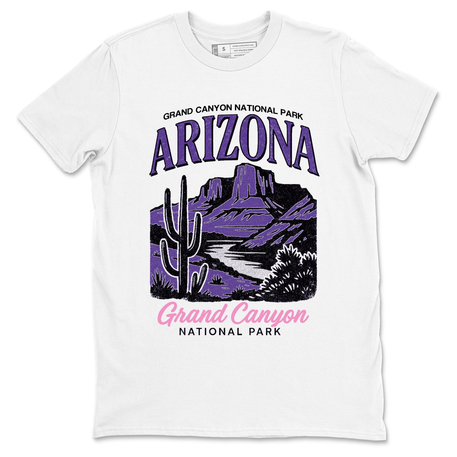 Sneaker match tees – Sneaker Tees To Match Air Jordan 11 Canyon Purple Shoes – Arizona Landscape Tee White 2