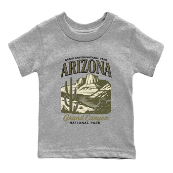 Sneaker match tees – Sneaker Tees To Match Air Jordan 3 Family Affair Shoes – Arizona Landscape Kids T-Shirt Heather Grey 2