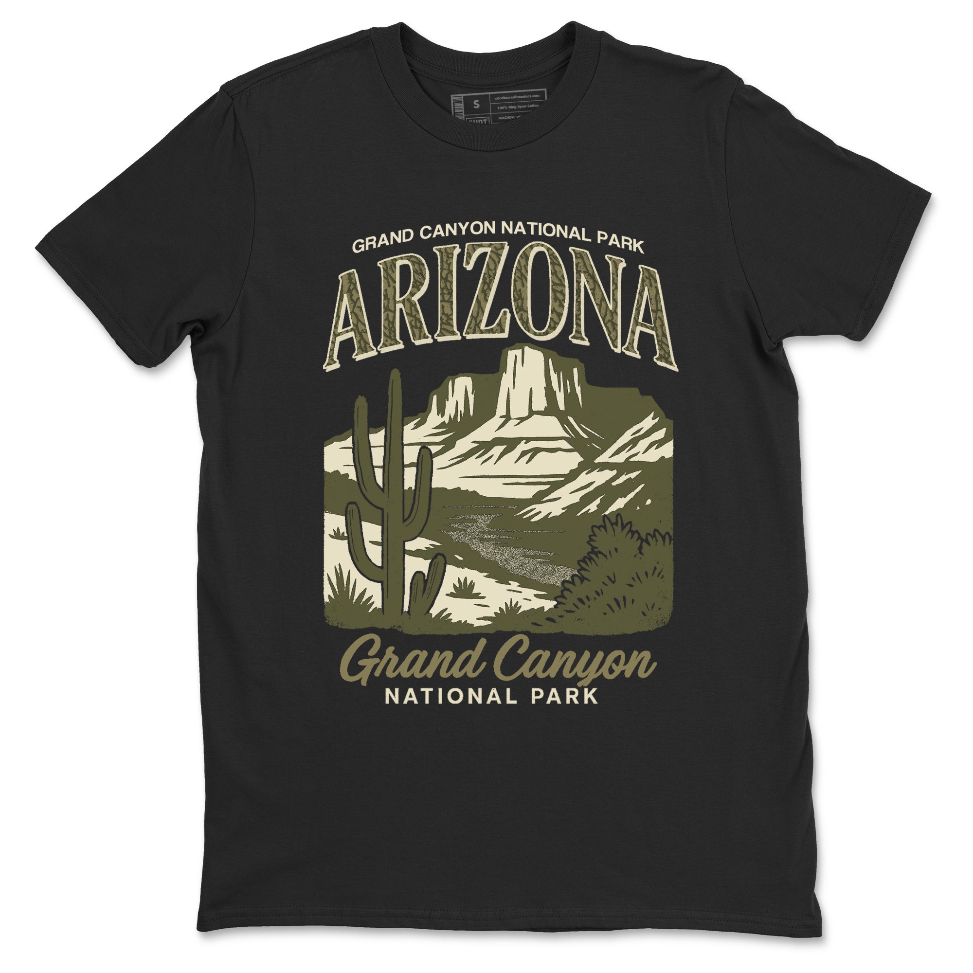 Sneaker match tees – Sneaker Tees To Match Air Jordan 3 Family Affair Shoes – Arizona Landscape Tee Black 2