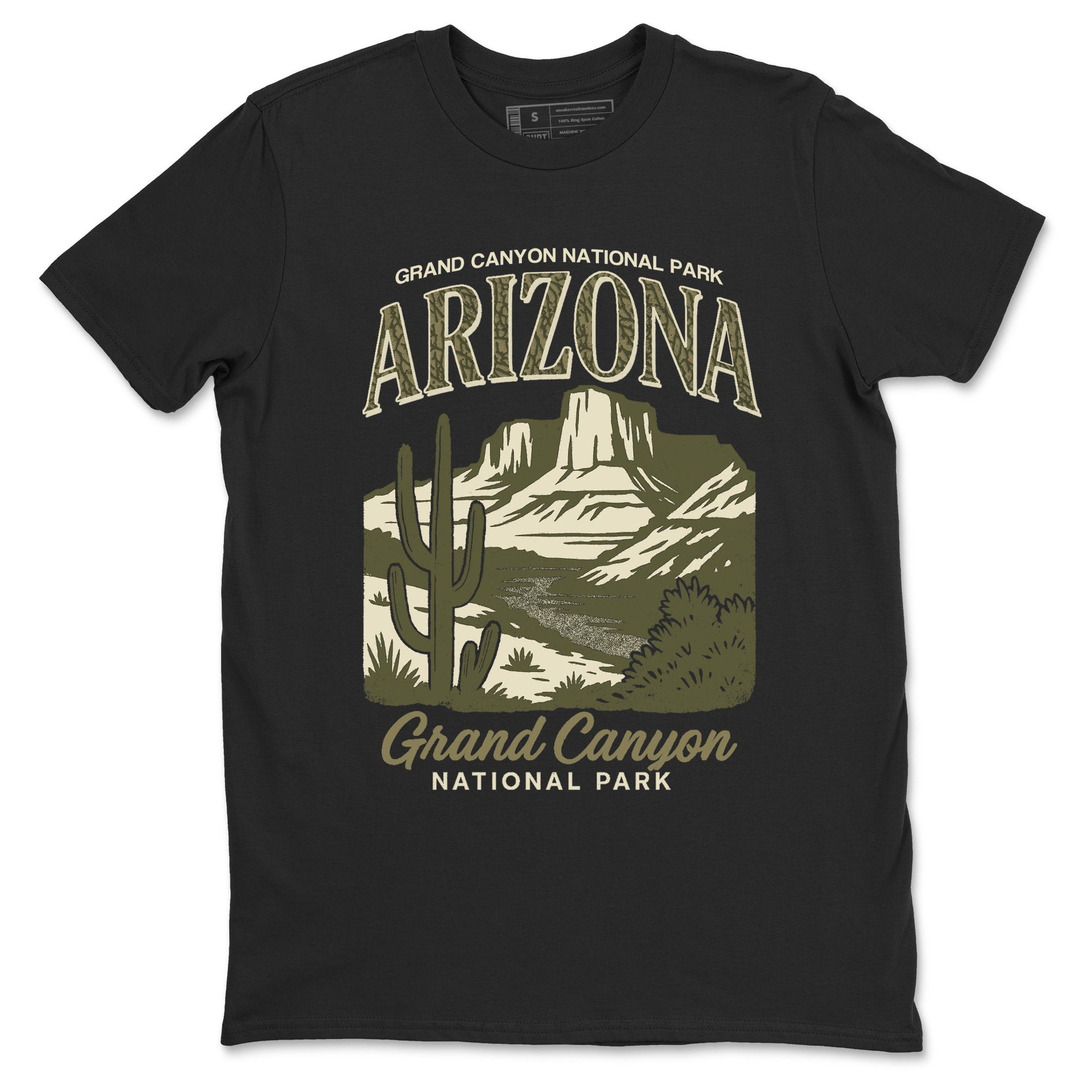 Sneaker match tees – Sneaker Tees To Match Air Jordan 3 Family Affair Shoes – Arizona Landscape Tee Black 2