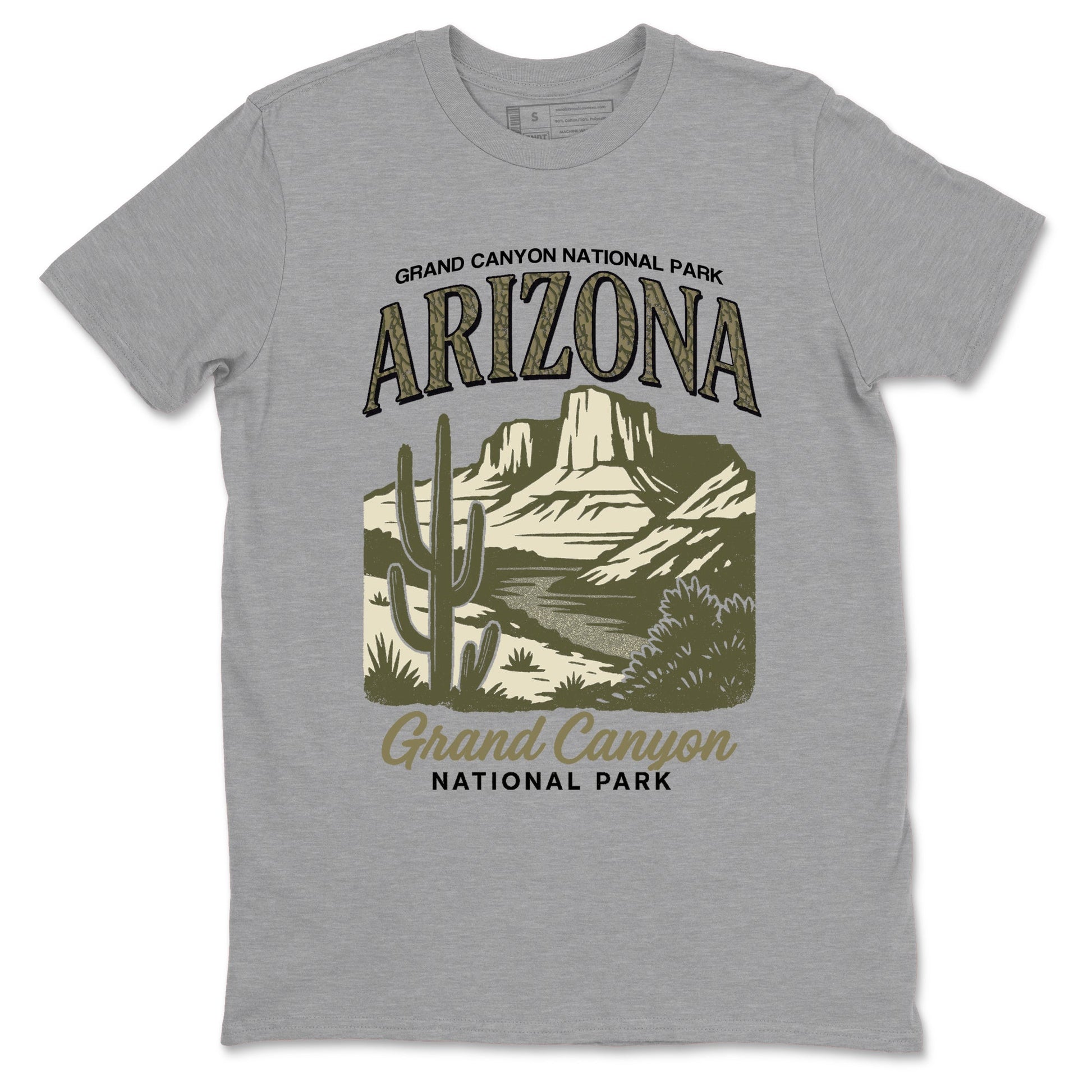 Sneaker match tees – Sneaker Tees To Match Air Jordan 3 Family Affair Shoes – Arizona Landscape Tee Heather Grey 2