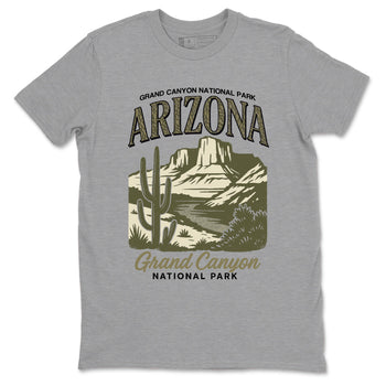 Sneaker match tees – Sneaker Tees To Match Air Jordan 3 Family Affair Shoes – Arizona Landscape Tee Heather Grey 2