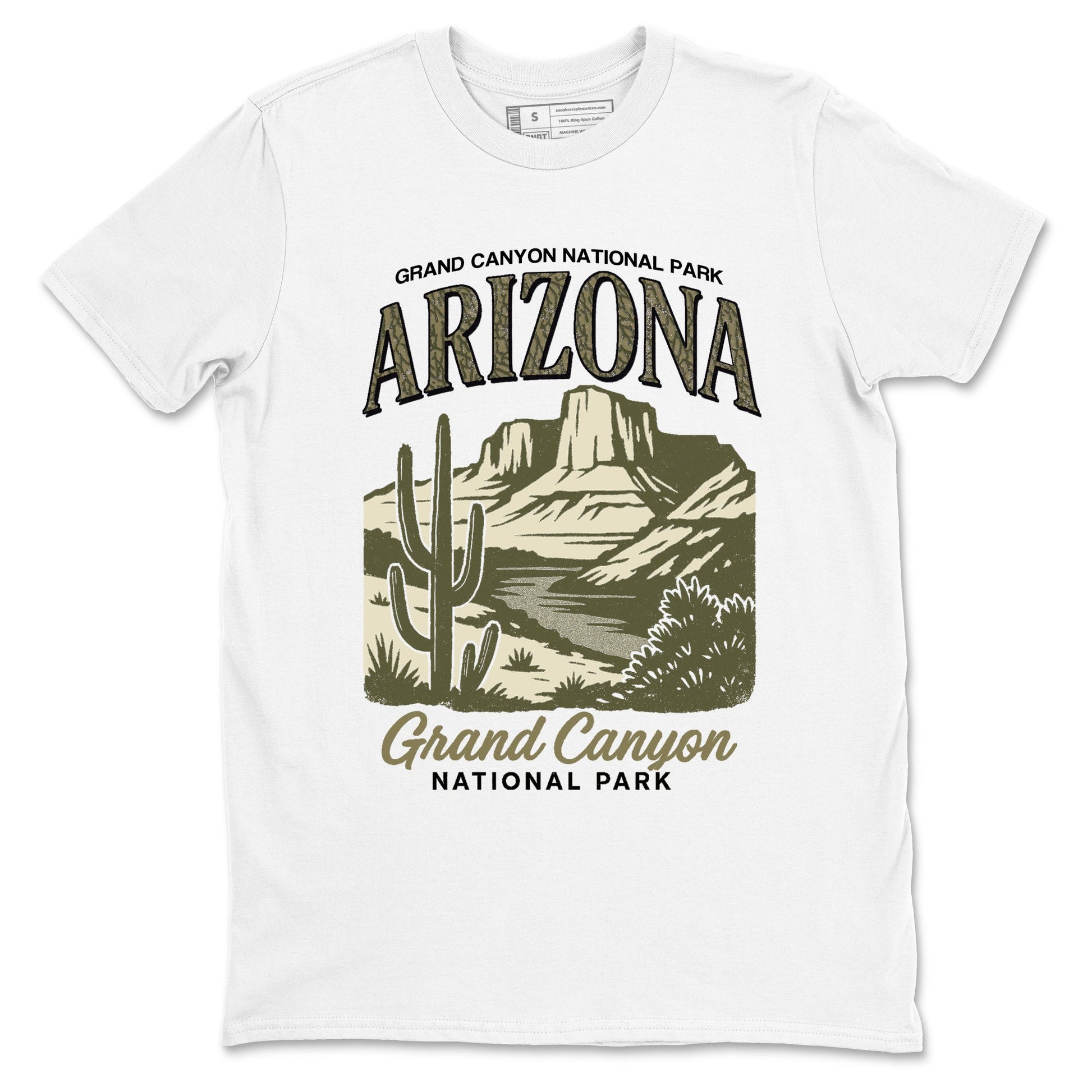 Sneaker match tees – Sneaker Tees To Match Air Jordan 3 Family Affair Shoes – Arizona Landscape Tee White 2