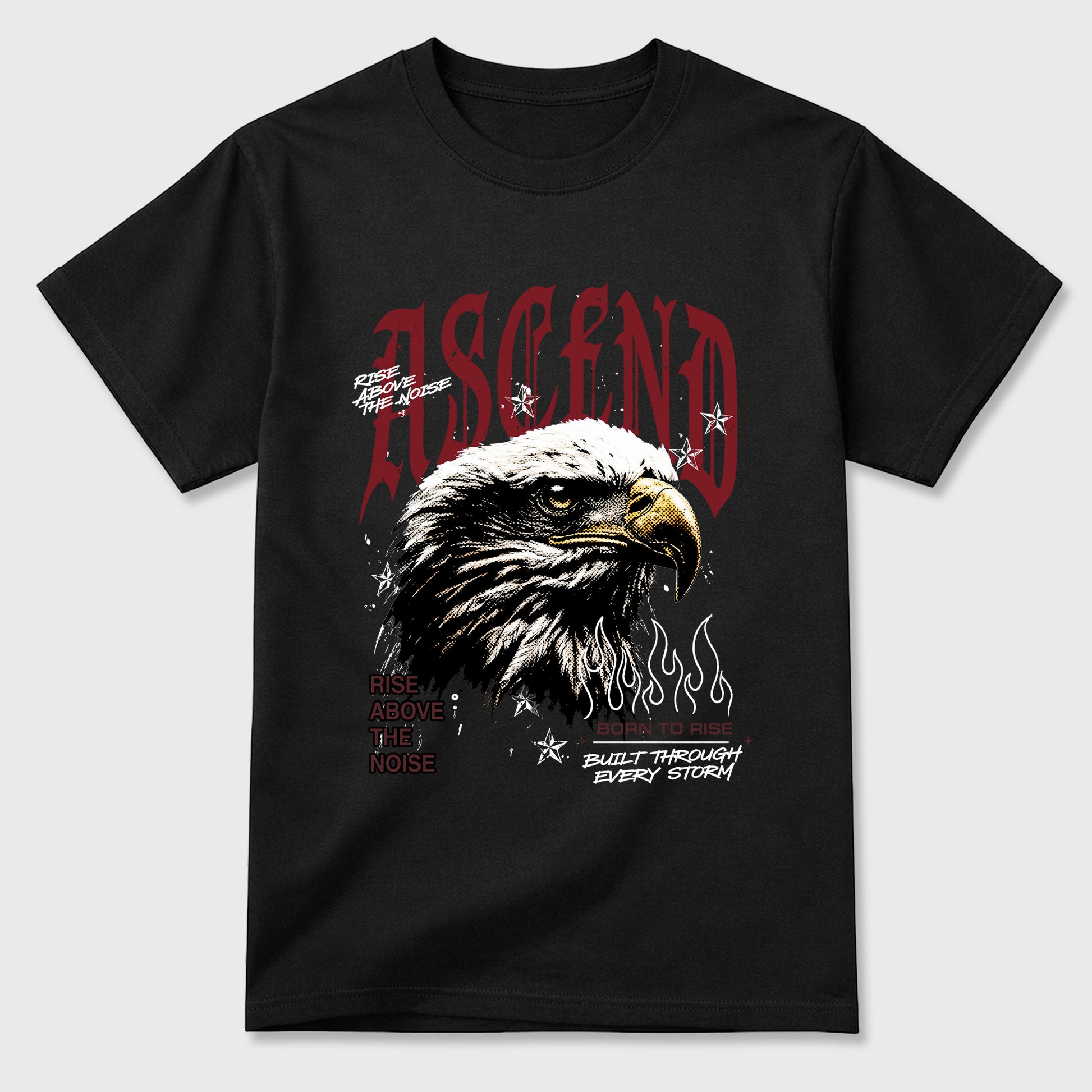 Ascend Beyond Graphic T-Shirt sneaker match tee designed for the Air Jordan 3 Bin 23, featuring coordinated color options for a perfect streetwear match. Black 2 shirt.