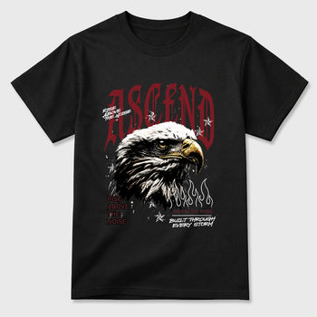 Ascend Beyond Graphic T-Shirt sneaker match tee designed for the Air Jordan 3 Bin 23, featuring coordinated color options for a perfect streetwear match. Black 2 shirt.