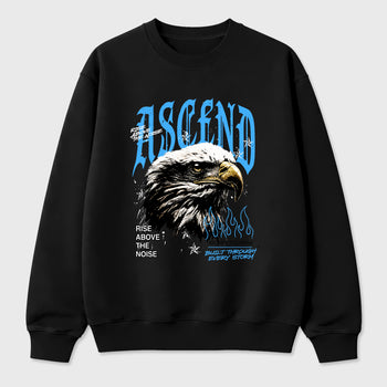 Ascend Beyond Graphic T-Shirt sneaker match tee designed for the Air Jordan 5 Black University Blue, featuring coordinated color options for a perfect streetwear match. Black 2 shirt.