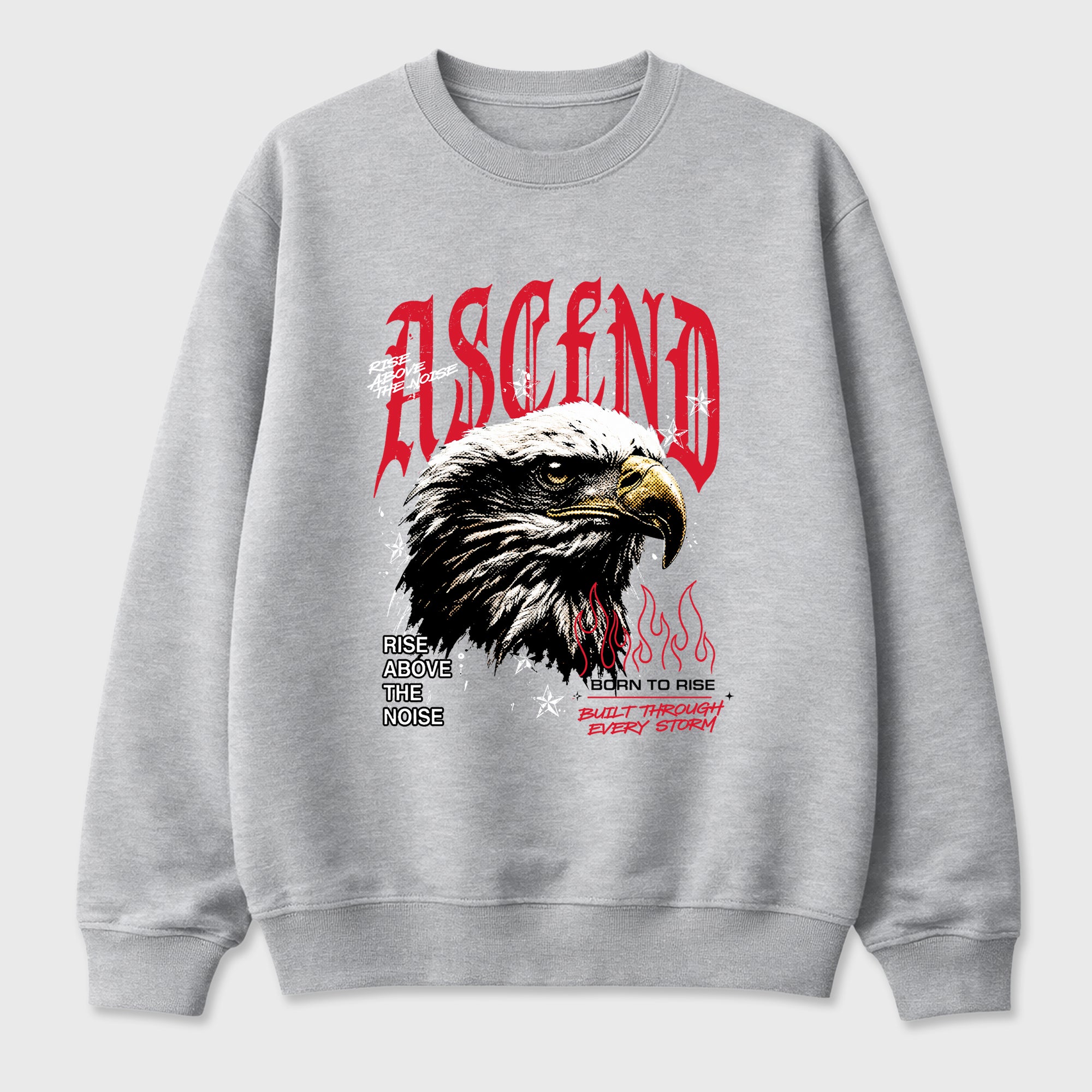 Ascend Beyond Graphic T-Shirt featuring original streetwear artwork designed to match the Air Max 95 Reverse Solar Red. Heather Grey 2 Graphic Tee.