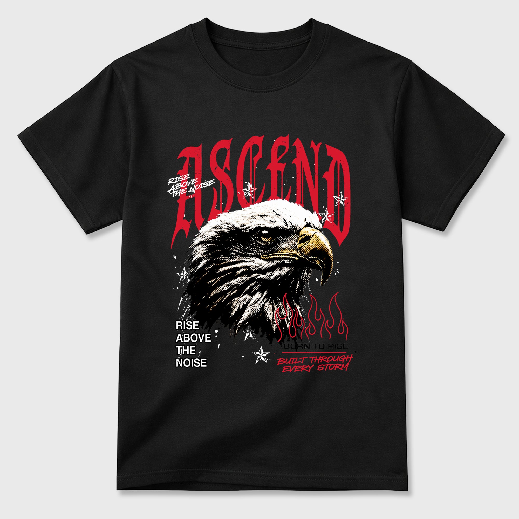 Ascend Beyond Graphic T-Shirt featuring original streetwear artwork designed to match the Air Max 95 Reverse Solar Red. Black 2 Graphic T-Shirt.
