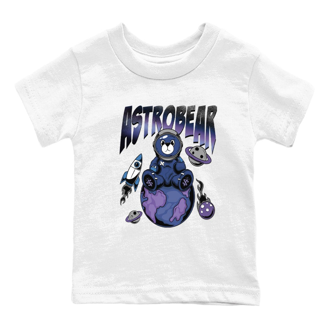 Air Foamposite One Galaxy Shirts To Match Jordans Astrobear Sneaker Shirts Air Foamposite 1 Galaxy SNRT Sneaker Release Tees Baby Youth Toddler White 2 crew neck shirts