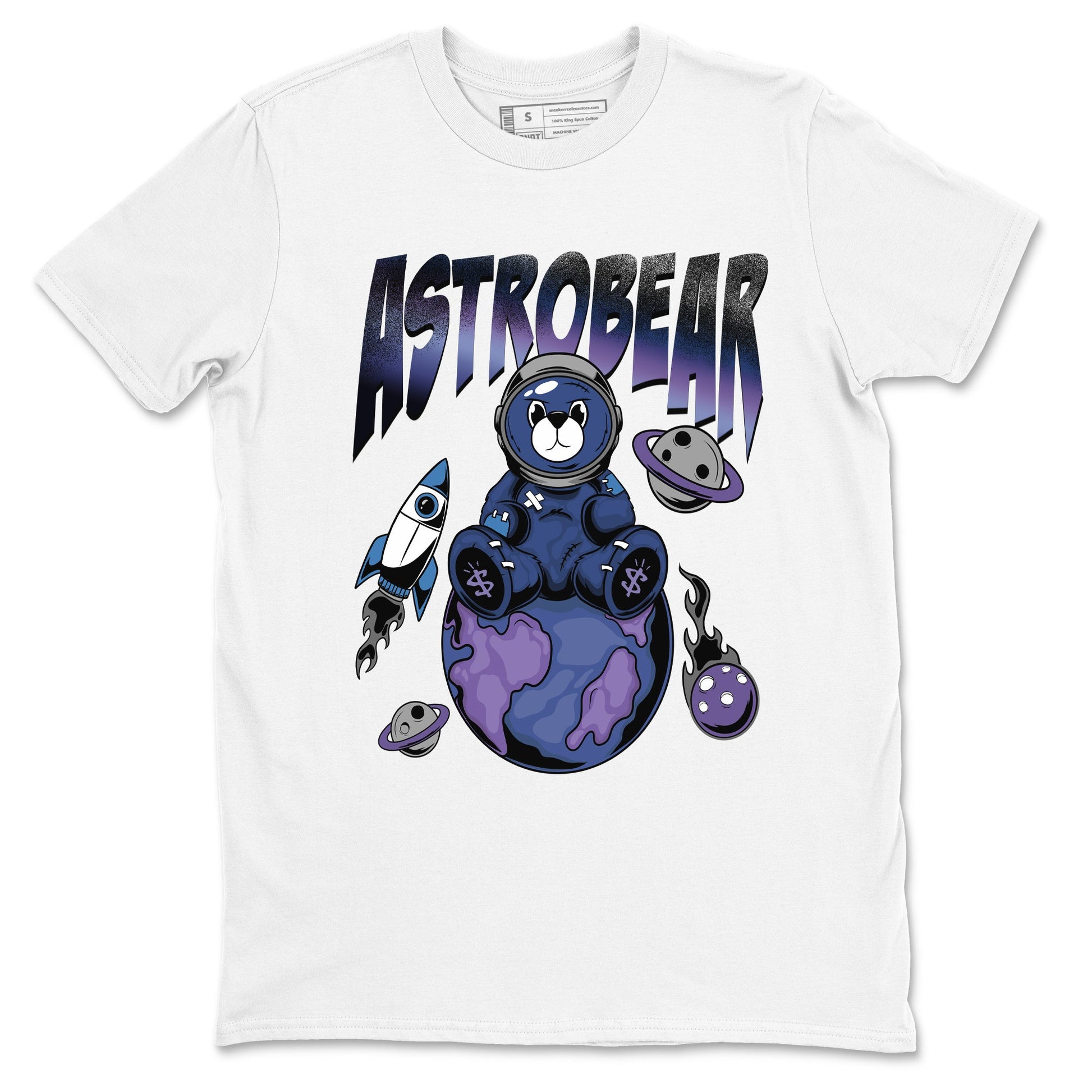 Air Foamposite One Galaxy Shirts To Match Jordans Astrobear Sneaker Shirts Air Foamposite 1 Galaxy SNRT Sneaker Release Tees Unisex Cotton Crew Neck White 2 crew neck shirts