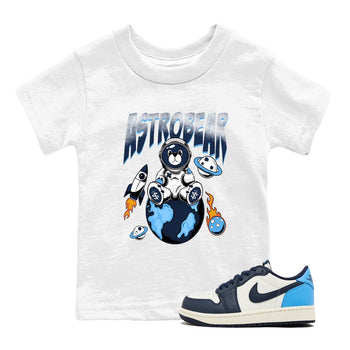 1s Obsidian shirts to match jordans Astrobear shirts to match Jordans AJ1 Retro Low OG Obsidian match shoes to clothes SNRT Sneaker Tees Youth Baby White 1 tee