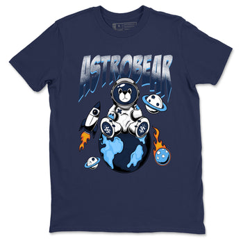 1s Obsidian shirts to match jordans Astrobear shirts to match Jordans AJ1 Retro Low OG Obsidian match shoes to clothes SNRT Sneaker Tees unisex cotton Navy 2 shirts