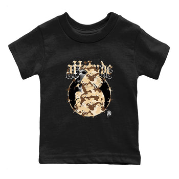 AJ3 Desert Camo shirts to match jordans Attitude sneaker match tees Air Jordan 3 Desert Camo SNRT Sneaker Tees streetwear brand Baby and Youth Black 2 cotton tee