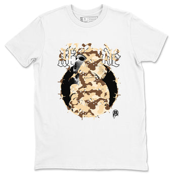 AJ3 Desert Camo shirts to match jordans Attitude sneaker match tees Air Jordan 3 Desert Camo SNRT Sneaker Tees streetwear brand White 2 unisex cotton tee