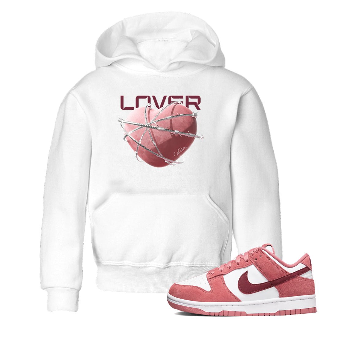 Dunk Valentines Day 2024 shirt to match jordans Heart Lover sneaker tees Dunk Valentines Day 2024 SNRT Sneaker Release Tees Baby Toddler White 2 T-Shirt