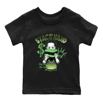 Stack Hard SNRT Sneaker Tees Kids - Air Foamposite One Pine Green - SNRT Sneaker T-shirts