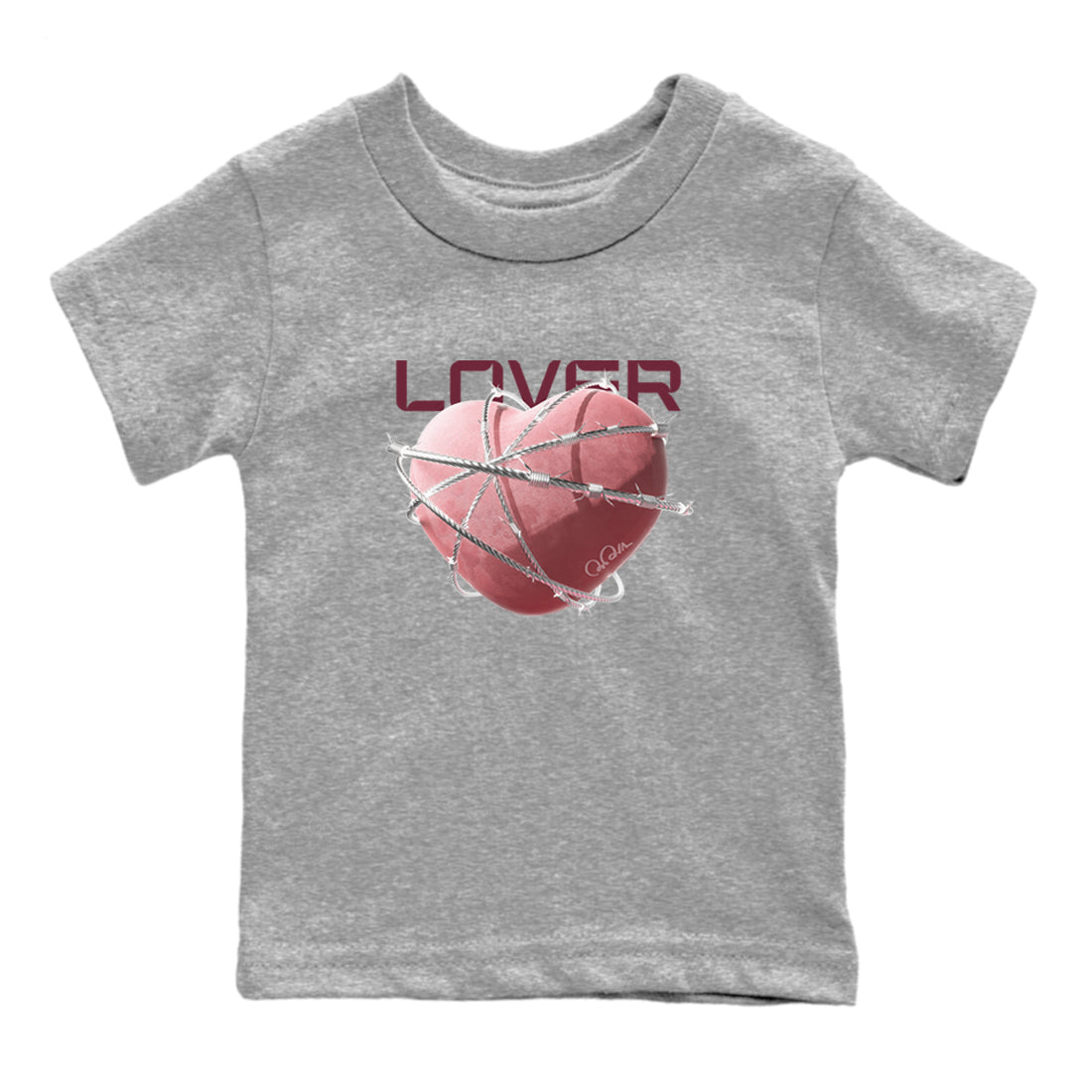 Dunk Valentines Day 2024 shirt to match jordans Heart Lover sneaker tees Dunk Valentines Day 2024 SNRT Sneaker Release Tees Baby Toddler Heather Grey 2 T-Shirt