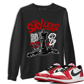 Say Less SNRT Sneaker Tees - Air Jordan 1 Low Chicago - SNRT Sneaker T-shirts